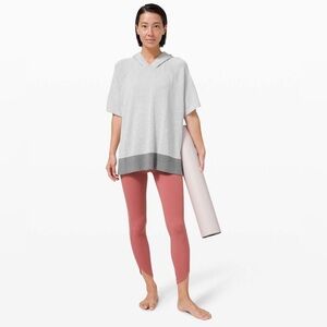 Lululemon Opened Up Poncho- Heathered Core Ultra Light & Heathered Asphalt Grey